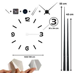 Velké nástěnné hodiny do obývacího pokoje DIY I SENTOP 12SZ026