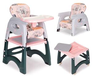 Dětská jídelní židle 2v1 stolek a židle