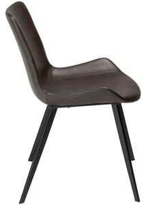 ​​​​​Dan-Form Tmavě šedá koženková jídelní židle DAN-FORM Hype