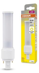 Dlouhotrvající LED žárovka G24d-3 9 W DULUX, teplá bílá