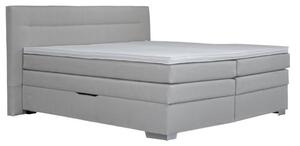 Blanář BLANÁŘ Americká postel boxspring Doria, s úložným prostorem, 180x200 cm, šedá