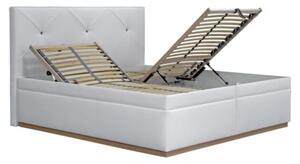 Blanář Manželská postel 180 cm Blanář Dalia (bílá) s rošty, výběr matrací