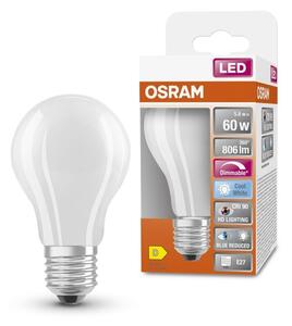 Matná LED stmívatelná žárovka E27 5,8 W SUPERSTAR, studená bílá