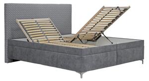 Blanář BLANÁŘ Čalouněná postel Sonia, s úložným prostorem, 180x200, šedá