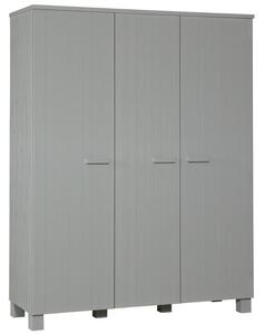 Hoorns Světle šedá dřevěná skříň Koben 203 x 158 cm