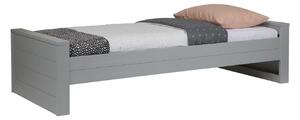 Hoorns Světle šedá borovicová postel Koben 90x200 cm