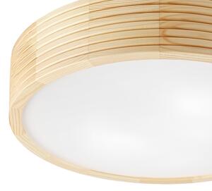 Koupelnové stropní svítidlo NATURAL MODERN 3xE27/15W/230V pr. 37,5 cm borovice