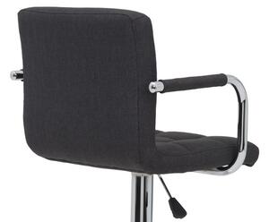 Barová židle Daria, antracitová tkanina