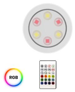 LED svítidlo Jojo, 1x LED 0,6w 3000-6000k, w, RGB, ovladač
