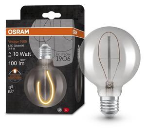 Vintage LED žárovka E27 3,4 W GLOBE, teplá bílá