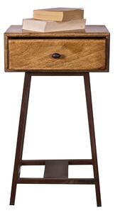 Hoorns Mangový noční stolek Trax 35 x 40 cm