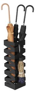 Kovový stojan na deštníky Loft Black, 49x15,5 cm