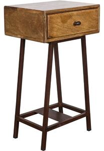 Hoorns Mangový noční stolek Trax 35 x 40 cm