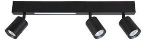 Stropní svítidlo Magnet, 3x černé kovové stínítko + 1x LED 5W, b