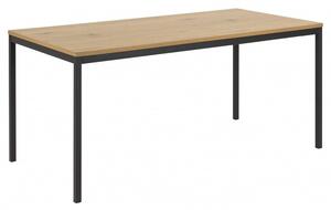 Actona Jídelní stůl Seaford 160x80x74 cm dub divoký/černá