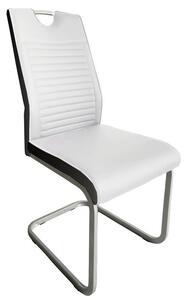 Jídelní židle Rindul, bílá/černá ekokůže