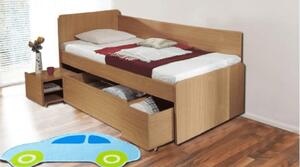 Dřevěná postel Oto