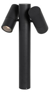 Stojací venkovní lampa černá 50 cm 2-světlo nastavitelné - Duo