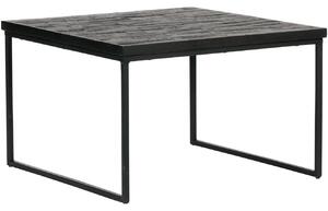 Hoorns Černý dřevěný konferenční stolek Sharky 60x60 cm