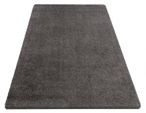 Jednobarevný koberec shaggy šedé barvy Šířka: 80 cm | Délka: 150 cm