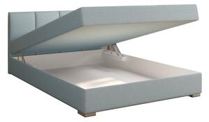 Manželská postel Boxspring 140 cm Rhoni (mentolová) (s roštem, matrací a úl. prostorem). 809433