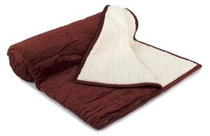 Velmi přijemná deka ovečka z mikrovlákna tmavě hnědé/bílé barvy. Rozměr deky je 150x200 cm