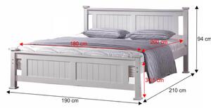 Manželská postel 180 cm Lycoris (s roštem). 809212