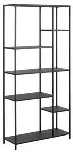 Actona Regál Newcastle 165 cm černý