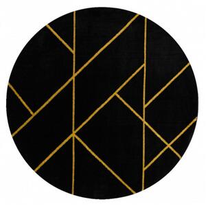 Kusový koberec Perl černý kruh 120cm