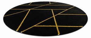 Kusový koberec Perl černý kruh 120cm