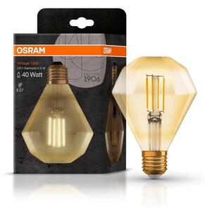 Diamantová LED žárovka E27 4,5 W Vintage 1906, teplá bílá