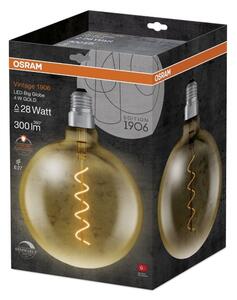 Zlatá LED stmívatelná žárovka E27 4 W VINTAGE, teplá bílá