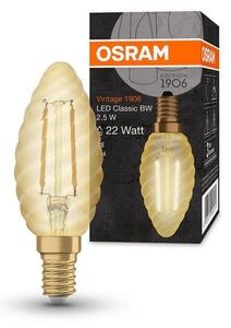 LED žárovka E14 2,5 W VINTAGE CLASSIC BW, teplá bílá