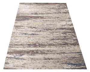 Moderní žíhaný koberec do obývacího pokoje hnědé barvy Šířka: 200 cm | Délka: 290 cm