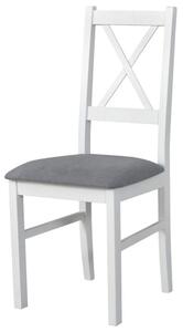 Jídelní židle NILA 10 bílá/světle šedá