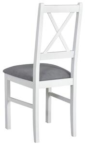 Jídelní židle NILA 10 bílá/světle šedá