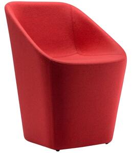 Pedrali Červená vlněná židle Log 365