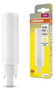Dlouhotrvající LED žárovka G24q-1 6 W DULUX, teplá bílá