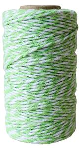 Bavlněný provázek 50 m – Green / White
