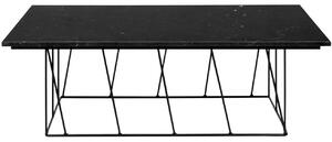 Černý mramorový konferenční stolek TEMAHOME Helix 120 x 76 cm