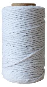Bavlněný provázek 50 m – White / Silver
