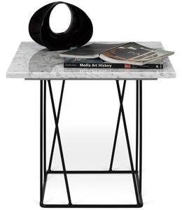 Bílý mramorový odkládací stolek TEMAHOME Helix 50 x 50 cm