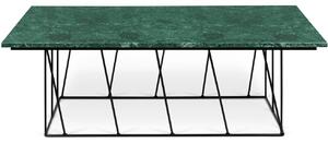 Zelený mramorový konferenční stolek TEMAHOME Helix 120 x 76 cm