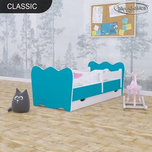 Svět pokojů Dětská postel klasik - modrá + matrace zdarma Úložný prostor: Ne, Rozměr: 140x70 cm