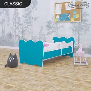 Svět pokojů Dětská postel klasik - modrá + matrace zdarma Úložný prostor: Ne, Rozměr: 140x70 cm