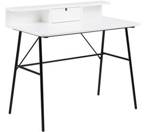 Scandi Bílý pracovní stůl Calina 100 cm