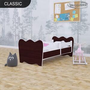 Svět pokojů Dětská postel klasik - wenge + matrace zdarma Úložný prostor: ANO (+400 Kč), Rozměr: 180x90 cm (+500 Kč)