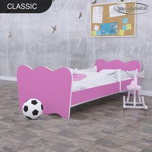 Svět pokojů Dětská postel klasik - růžová + matrace zdarma Úložný prostor: Ne, Rozměr: 140x70 cm