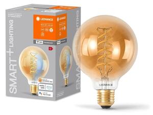 Chytrá WiFi LED stmívatelná žárovka E27 8 W GLOBE95, laditelná bílá