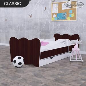 Svět pokojů Dětská postel klasik - wenge + matrace zdarma Úložný prostor: ANO (+400 Kč), Rozměr: 180x90 cm (+500 Kč)